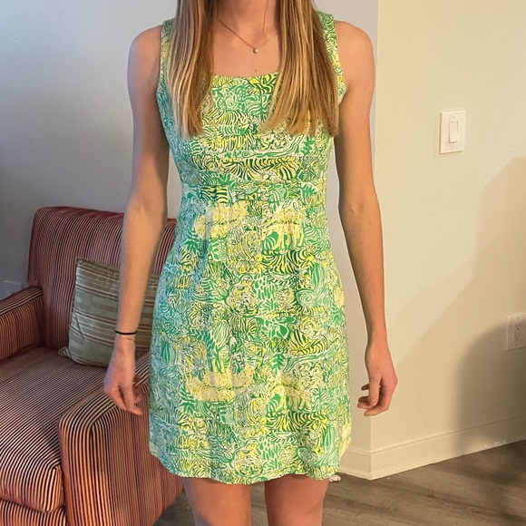 Vintage White Tag Lilly Pulitzer Tiger Dress - Picture 7 of 7